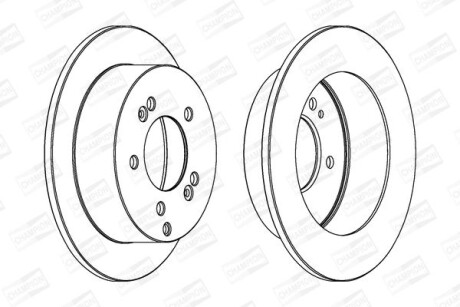 Диск гальмівний - CHAMPION 562552CH
