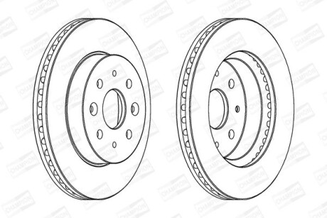 Диск гальмівний - CHAMPION 562557CH