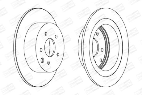 Диск гальмівний - CHAMPION 562576CH