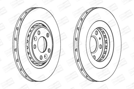 Диск гальмівний - CHAMPION 562596CH