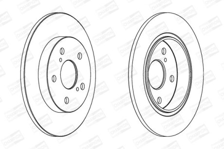 Диск гальмівний - CHAMPION 562599CH