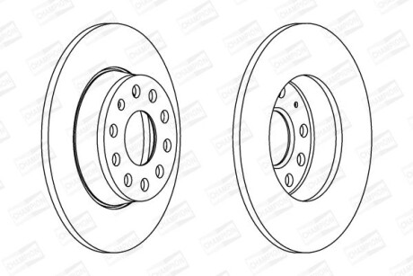 Диск гальмівний - CHAMPION 562614CH
