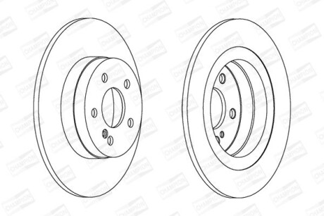 Диск гальмівний - CHAMPION 562620CH