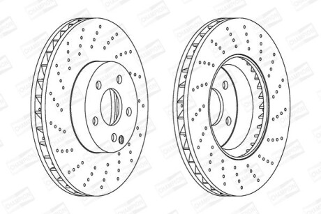 Диск гальмівний - CHAMPION 562634CH-1