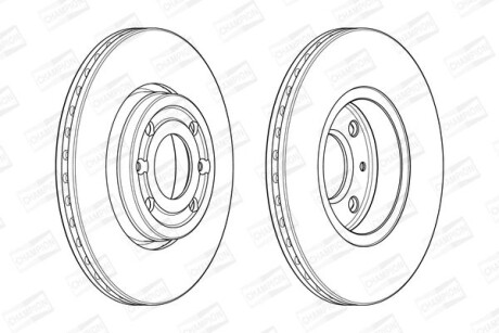 Диск гальмівний - CHAMPION 562636CH