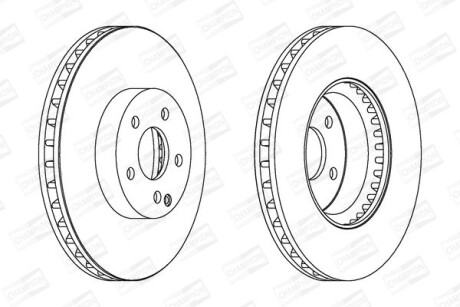 Диск гальмівний - CHAMPION 562647CH-1