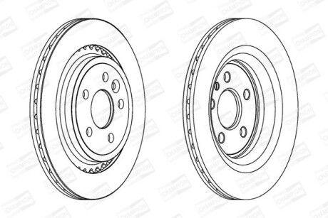 Диск гальмівний - CHAMPION 562650CH