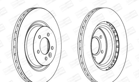 1 Гальмівний диск - CHAMPION 562654CH1