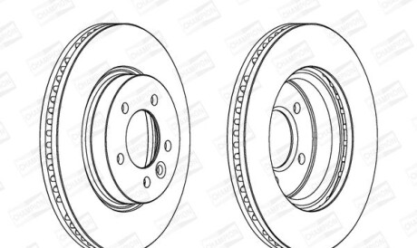1 Гальмівний диск - CHAMPION 562666CH1