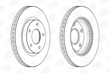 Диск гальмівний - (402061KA2A, 402061KA3A) CHAMPION 562675CH