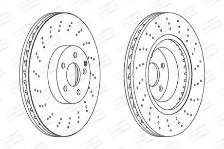 Диск гальмівний - CHAMPION 562678CH-1