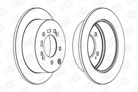 Диск гальмівний - CHAMPION 562686CH