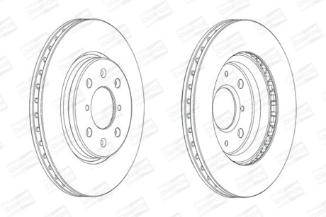 Диск гальмівний - ((5531168L00)) CHAMPION 562694CH