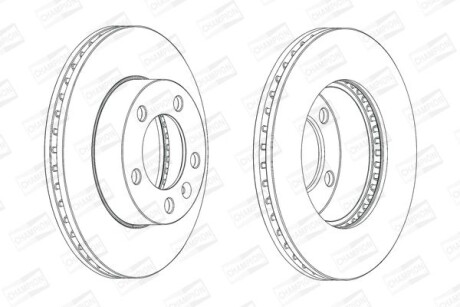 Диск гальмівний - CHAMPION 562713CH-1