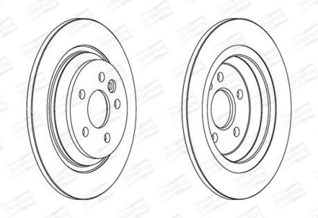 Диск гальмівний - CHAMPION 562741CH