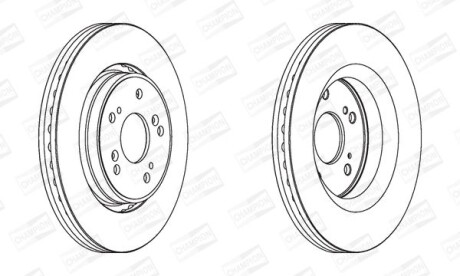 Диск гальмівний - CHAMPION 562746CH