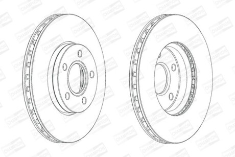 Диск гальмівний - CHAMPION 562752CH