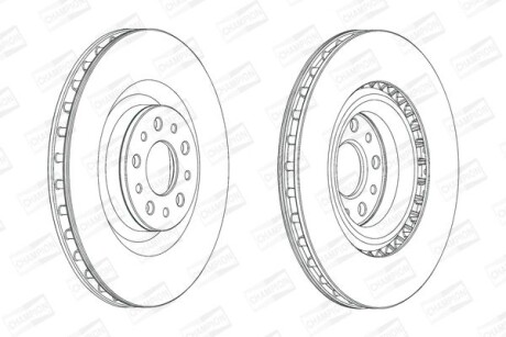 Диск гальмівний - CHAMPION 562760CH