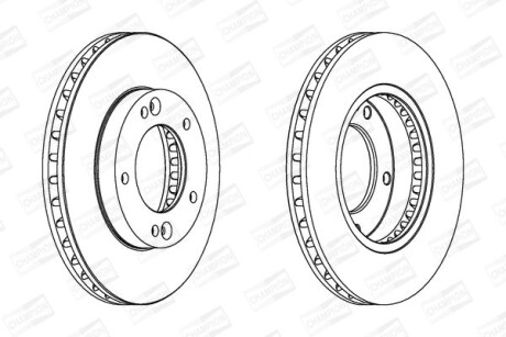 Диск гальмівний - CHAMPION 562772CH