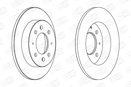 Диск гальмівний - CHAMPION 562788CH