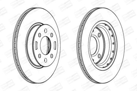 Диск гальмівний - CHAMPION 562796CH