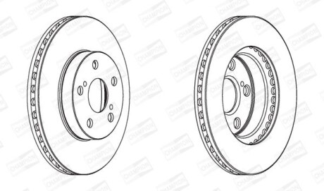 Диск гальмівний - CHAMPION 562797CH