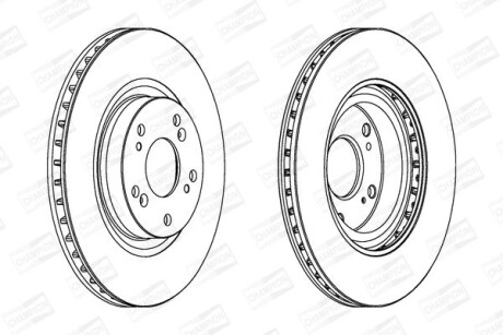 Диск гальмівний - CHAMPION 562807CH