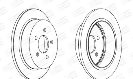 Jeep диск тормозной задн.grand cherokee 92-99 - CHAMPION 562880CH
