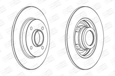 Диск гальмівний - CHAMPION 562938CH-1
