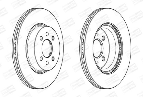 Диск гальмівний - (517121W000, 517121W050, 51712C8500) CHAMPION 562944CH