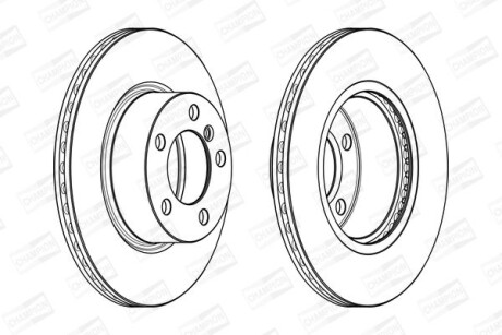 Диск гальмівний - CHAMPION 562976CH