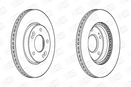 Диск гальмівний - CHAMPION 562986CH