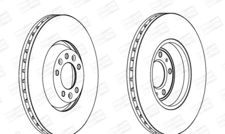 1 Гальмівний диск - CHAMPION 563031CH1