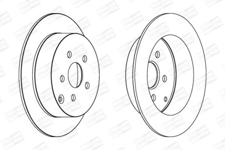 Диск гальмівний - CHAMPION 563037CH