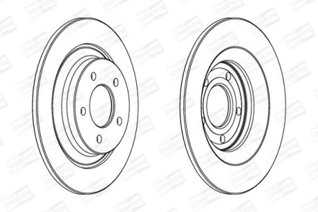 Диск гальмівний - CHAMPION 563038CH