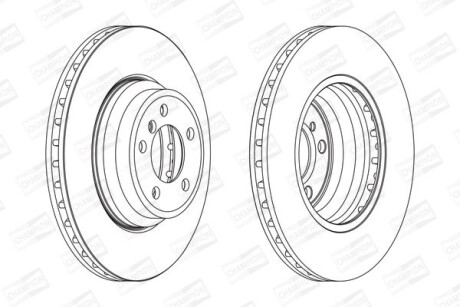 Диск гальмівний - CHAMPION 563078CH-1