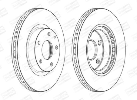 Фото 2 - Тормозной диск CHAMPION 563119CH
