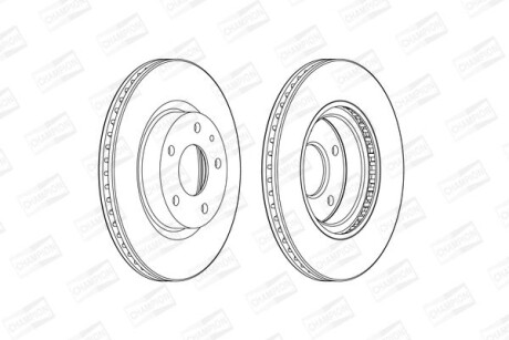 Диск гальмівний - CHAMPION 563119CH
