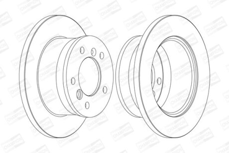 Диск гальмівний - CHAMPION 567761CH