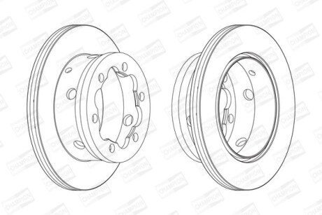 Диск гальмівний - CHAMPION 567810CH