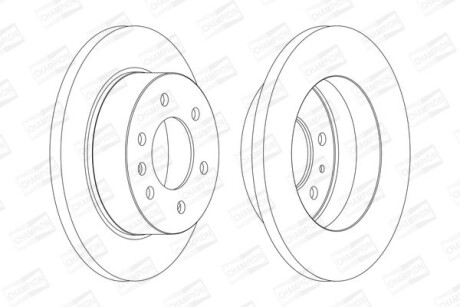 Диск гальмівний - CHAMPION 569137CH