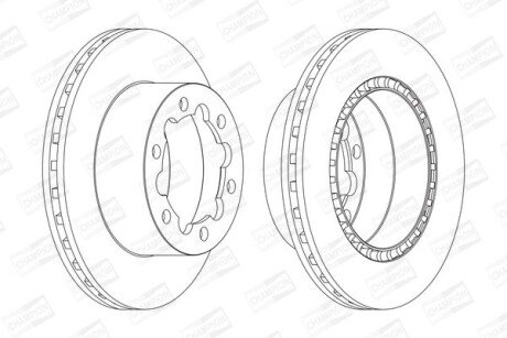 Диск гальмівний - CHAMPION 569138CH