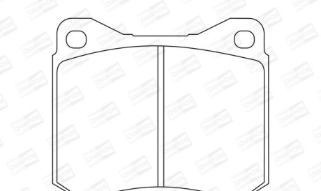 Vw тормозн.колодки передн.lt28-55 75- - (281698151A, 281698151B, 281698151) CHAMPION 571255CH