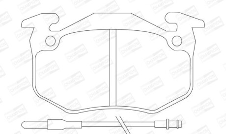 Renault тормозные колодки передние rapid,super 5,twingo 1.2 93- - (7701202213, 7701202227, 7701202517) CHAMPION 571331CH