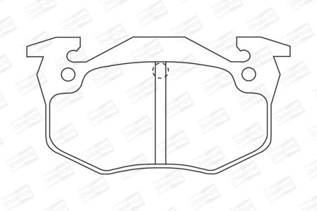 Гальмівні колодки до дисків - CHAMPION 571334CH