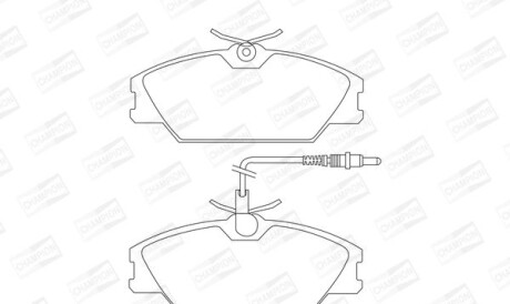 Renault тормозные колодки передн.25 84-,laguna i,megane,safrane i,ii,scenic 92- - CHAMPION 571476CH
