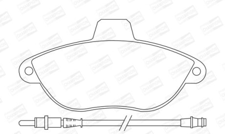 Fiat тормозные колодки передн.scudo,citroen jumpy,peugeot 95- - CHAMPION 571843CH