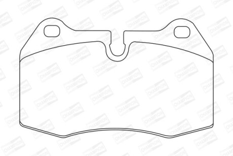 Колодки тормозные дисковые передние/задние BMW 725, 728i, 730i, 735i, 850i FIAT Coupe - CHAMPION 571852CH