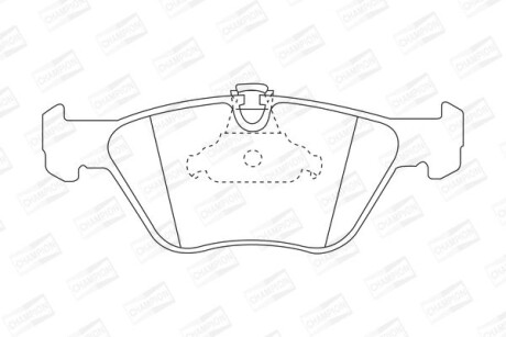 Колодки тормозные дисковые передние BMW 520i, 523i, 525, 525i, 528i, 530d, 535i, M535 - CHAMPION 571880CH