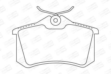 Колодки гальмівні дискові задні VW Group - (440605839R, 8671016188, 1J0698451E) CHAMPION 571906CH (фото 1)